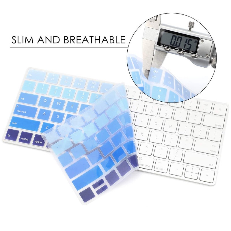 Allinside Ombre Blue Cover for Apple Magic Keyboard (MLA22LL/A) with US Layout - Image 4